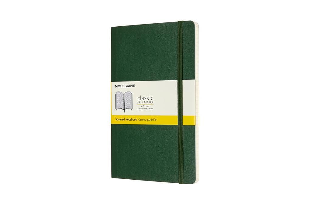 Moleskine Notizbuch Large/A5, Kariert, Myrtengrün