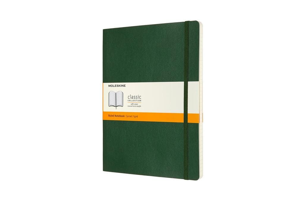 Moleskine Notizbuch XL, Liniert, Myrtengrün