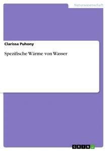 Spezifische Wärme von Wasser