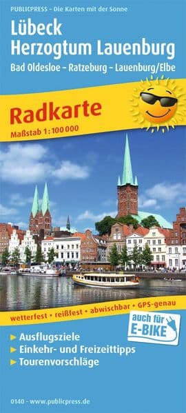 Lübeck - Herzogtum Lauenburg, Bad Oldesloe - Ratzeburg - Lauenburg/Elbe 1:100 000