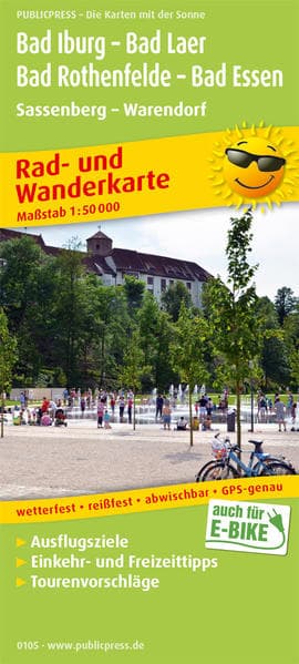 Bad Iburg - Bad Laer - Bad Rothenfelde - Bad Essen, Sassenberg - Warendorf 1:50 000
