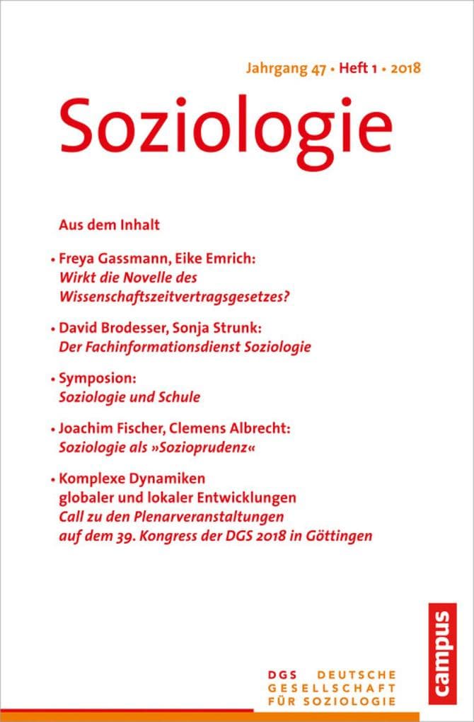 Soziologie 1/2018