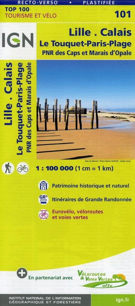 Lille.Calais Le Touquet-Paris-Plage 1:100 000