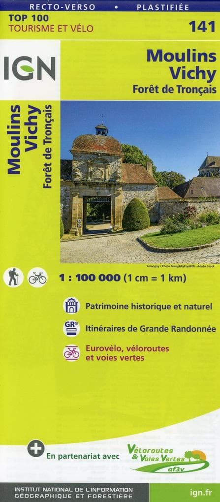 Moulins Vichy 1:100 000