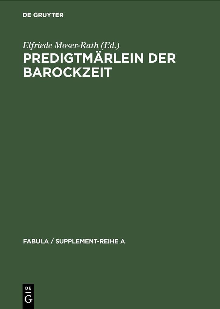Predigtmärlein der Barockzeit