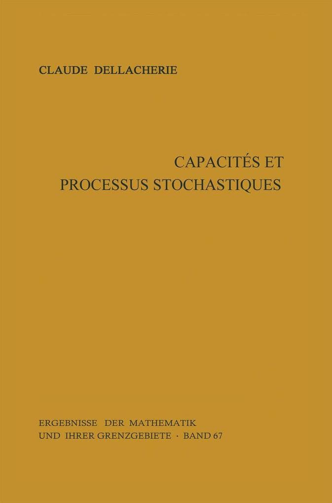 Capacités et processus stochastiques