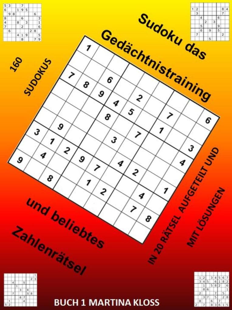 160 SUDOKUS IN 20 RÄTSEL AUFGETEILT