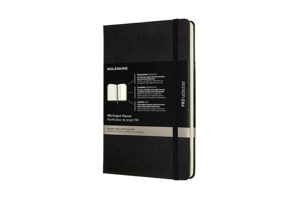Moleskine Pro Projekt-Planer, Large/A5, Fester Einband, Schwarz