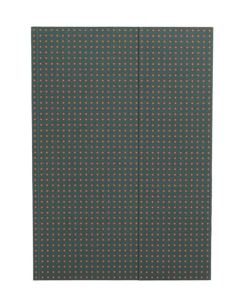 Grey on Orange (Circulo) A4 Lined Notebook