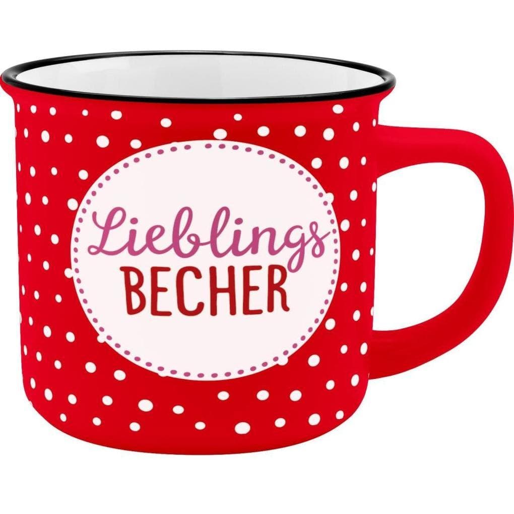 Gruss und Co 45779 Tasse Lieblingsbecher, New Bone China Porzellan, 35 cl