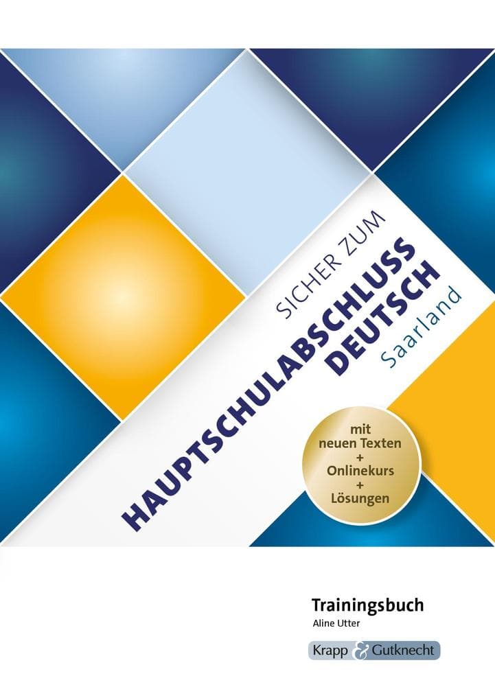 Sicher zum Hauptschulabschluss Deutsch Saarland - Trainingsbuch