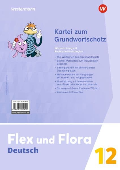 Flex und Flora - Ausgabe 2021. Kartei Grundwortschatz 1 / 2