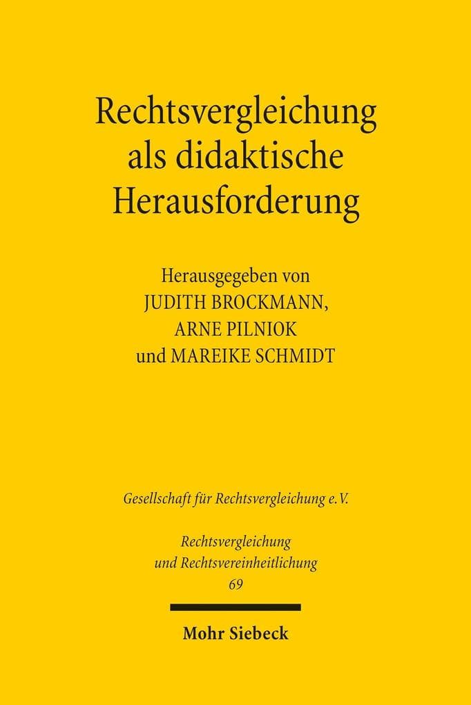 Rechtsvergleichung als didaktische Herausforderung