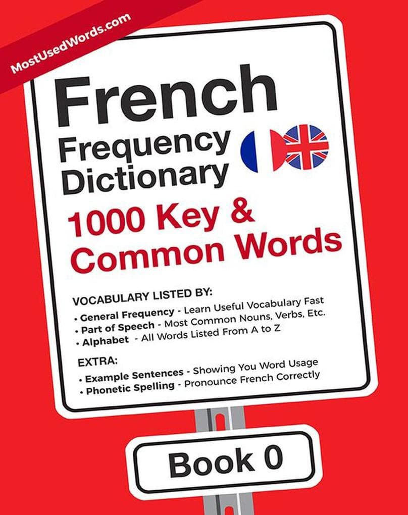 French Frequency Dictionary - 1000 Key & Common French Words in Context (French-English, #0)