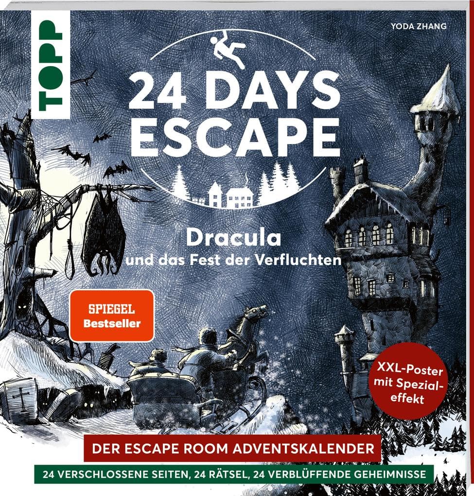 24 DAYS ESCAPE - Der Escape Room Adventskalender: Dracula und das Fest der Verfluchten. SPIEGEL Bestseller