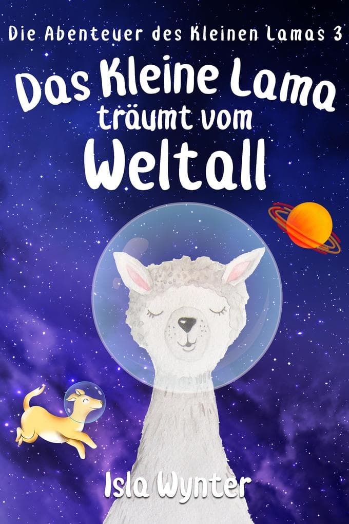 Das Kleine Lama Träumt vom Weltall