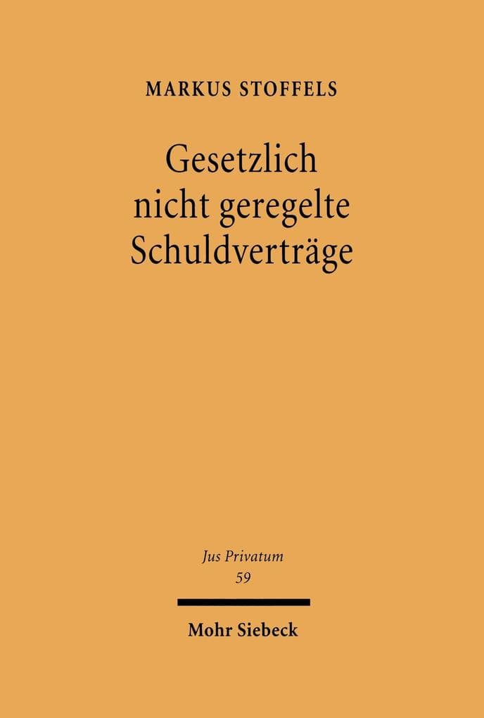Gesetzlich nicht geregelte Schuldverträge
