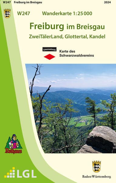 Wanderkarte 1:25 000 Freiburg im Breisgau