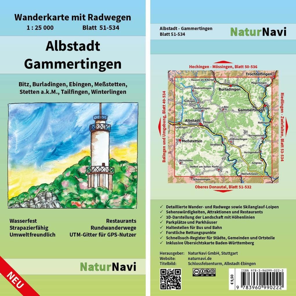 Albstadt - Gammertingen 1 : 25 000