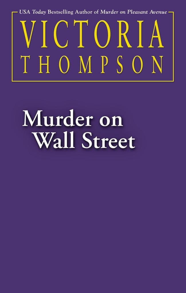 Murder On Wall Street