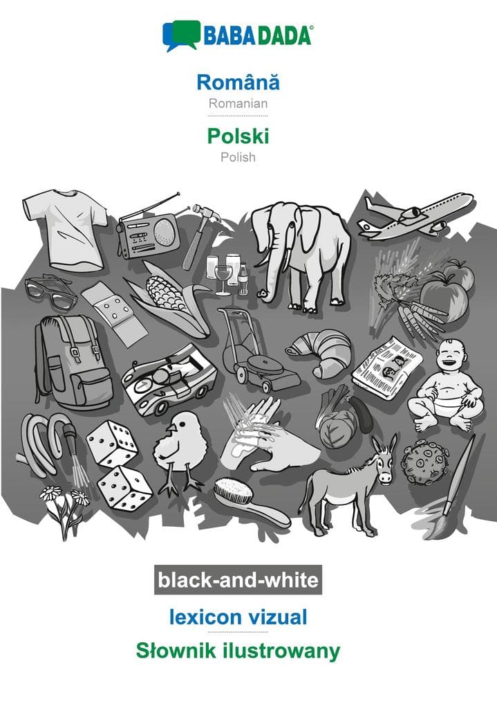 Român - Polski, lexicon vizual, BW