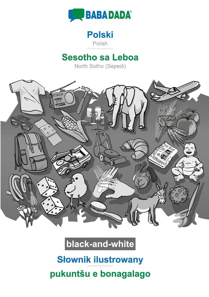 Polski - Sesotho sa Leboa, Sownik ilustrowany, BW