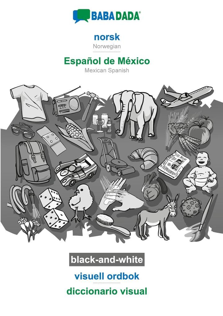norsk (bokmål) - Español de México, visuell ordbok, BW