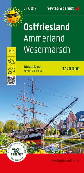 Ostfriesland, Ammerland, Wesermarsch, Erlebnisführer 1:170.000