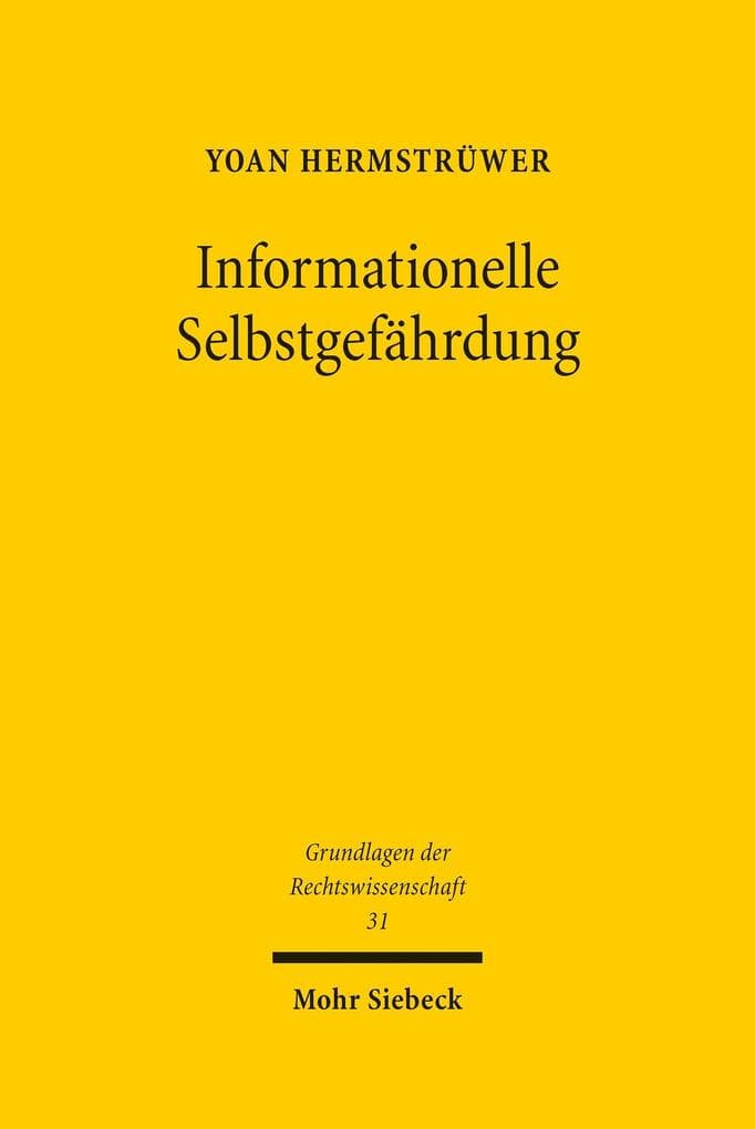 Informationelle Selbstgefährdung