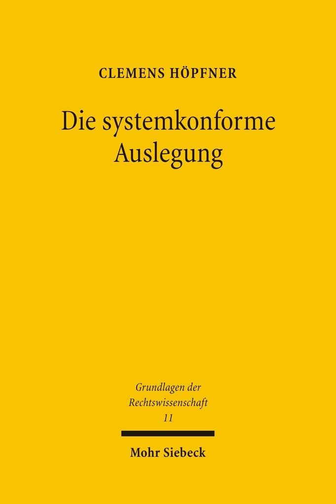 Die systemkonforme Auslegung