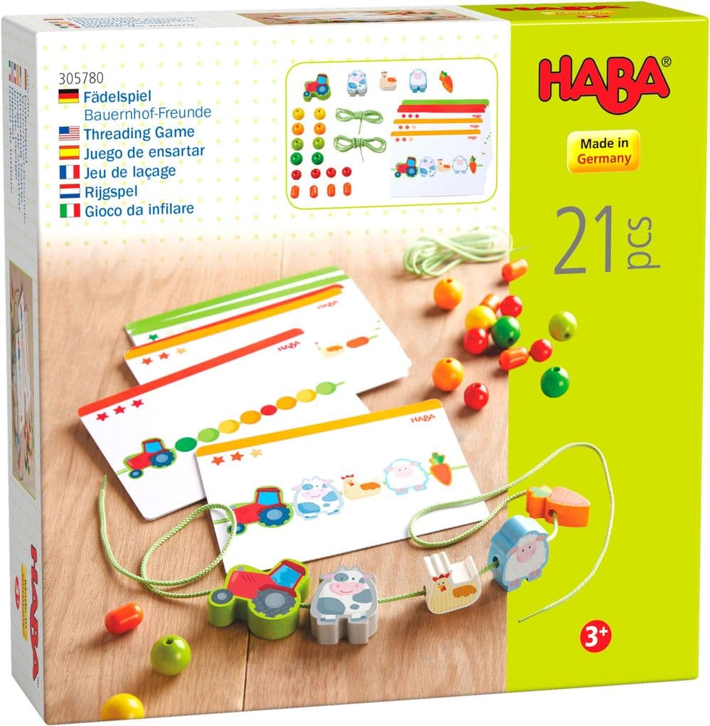 Fädelspiel Bauernhof-Freunde