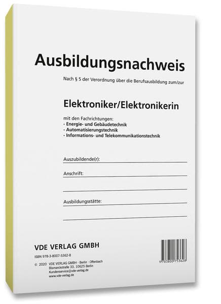 Ausbildungsnachweis Elektroniker/Elektronikerin
