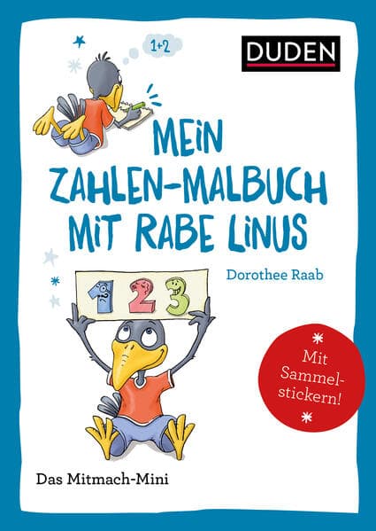 Duden Minis (Band 37) Mein Zahlen-Malbuch mit Rabe Linus / VE3