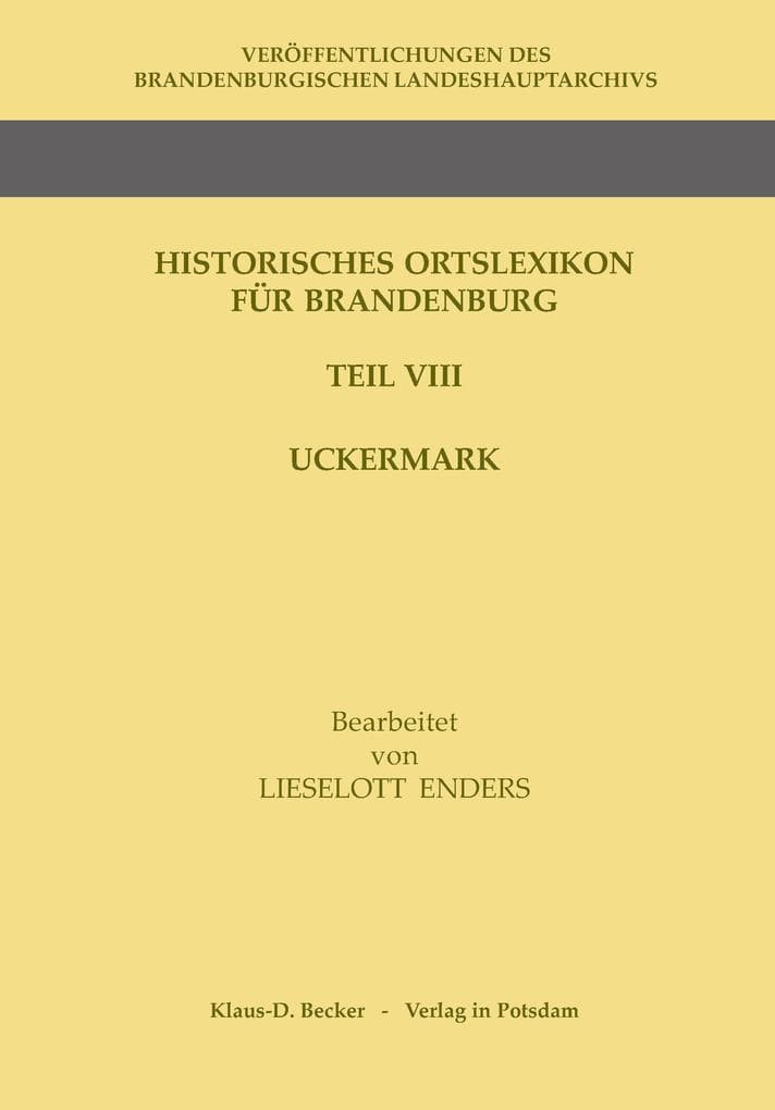 Historisches Ortslexikon für Brandenburg