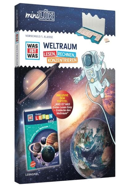 miniLÜK-Set. Vorschule/ 1. Klasse: WAS IST WAS WELTRAUM - Lesen, Rechnen, Konzentrieren