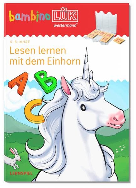 bambinoLÜK. Vorschule. Lesen lernen mit dem Einhorn 4/5/6 Jahre