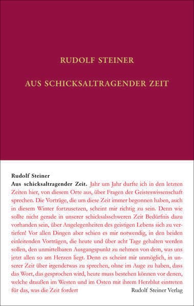 Aus schicksaltragender Zeit