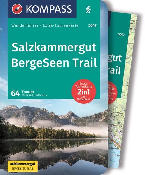 KOMPASS Wanderführer Salzkammergut BergeSeen Trail, 61 Touren mit Extra-Tourenkarte