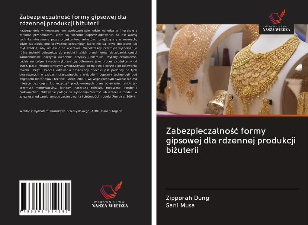 Zabezpieczalno formy gipsowej dla rdzennej produkcji biuterii
