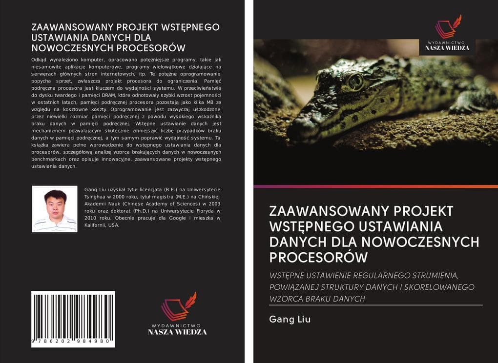 ZAAWANSOWANY PROJEKT WSTPNEGO USTAWIANIA DANYCH DLA NOWOCZESNYCH PROCESORÓW