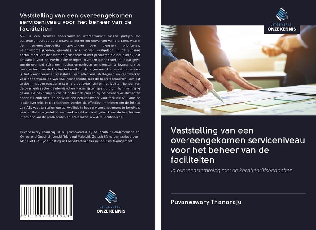 Vaststelling van een overeengekomen serviceniveau voor het beheer van de faciliteiten