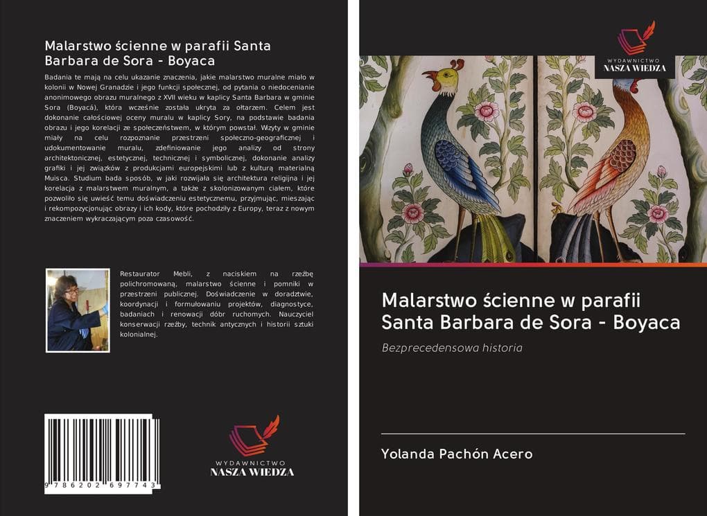Malarstwo cienne w parafii Santa Barbara de Sora - Boyaca