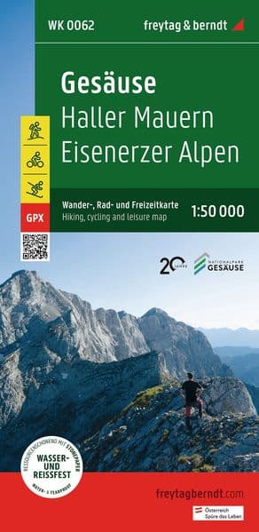 freytag & berndt Wanderkarte WK 0062 Gesäuse, Haller Mauern - Eisenerzer Alpen 1:50.000