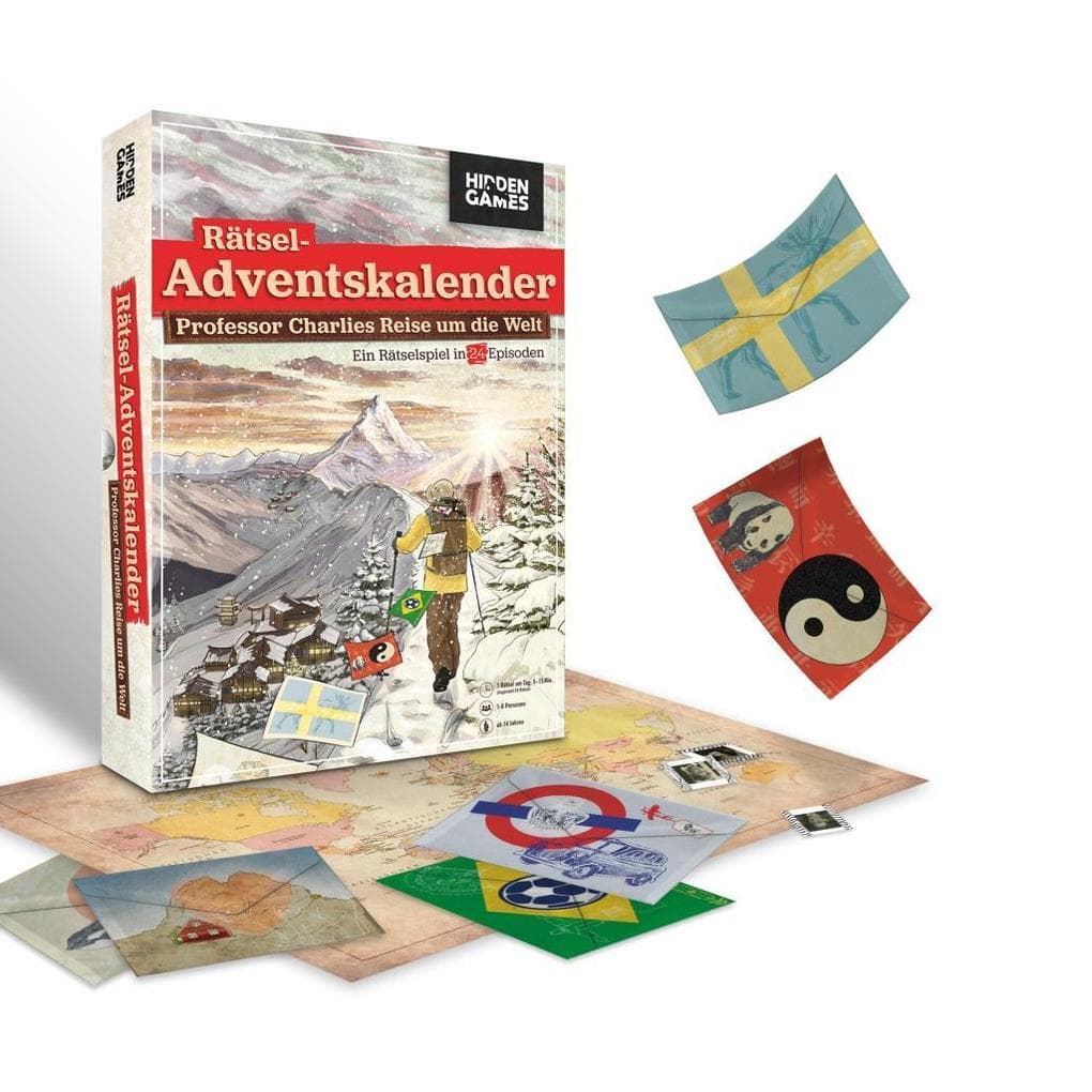 Hidden Games: Rätsel Adventskalender Professor Charlies Reise um die Welt