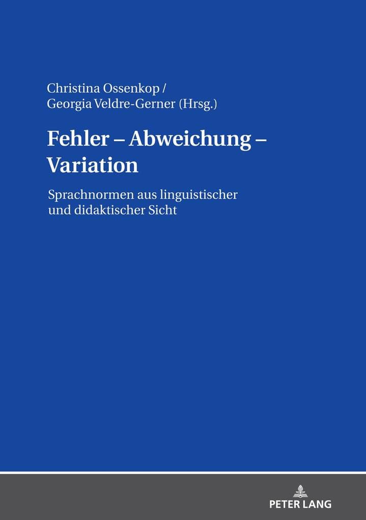 Fehler - Abweichung - Variation