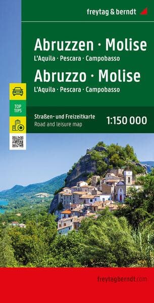 freytag & berndt Straßenkarte Abruzzen - Molise 1:150.000
