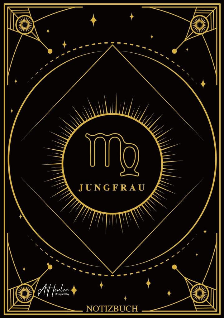 Edles Notizbuch Sternzeichen Jungfrau | Designed by Alfred Herler