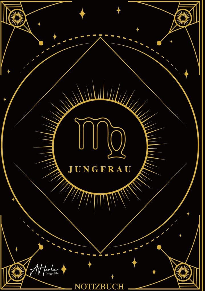 Edles Notizbuch Sternzeichen Jungfrau | Designed by Alfred Herler