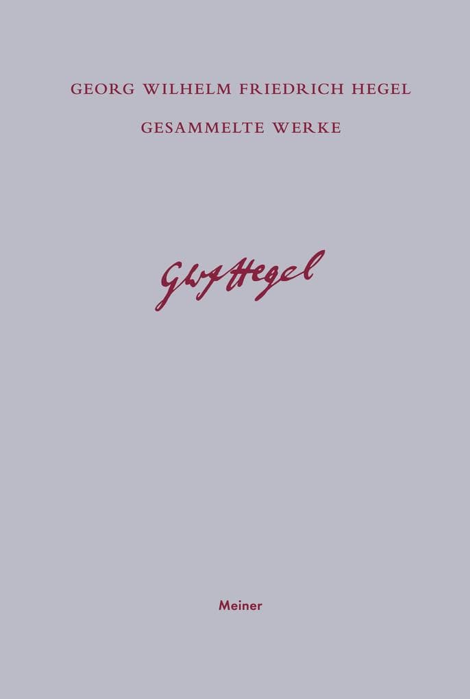 Gesammelte Werke / Phänomenologie des Geistes