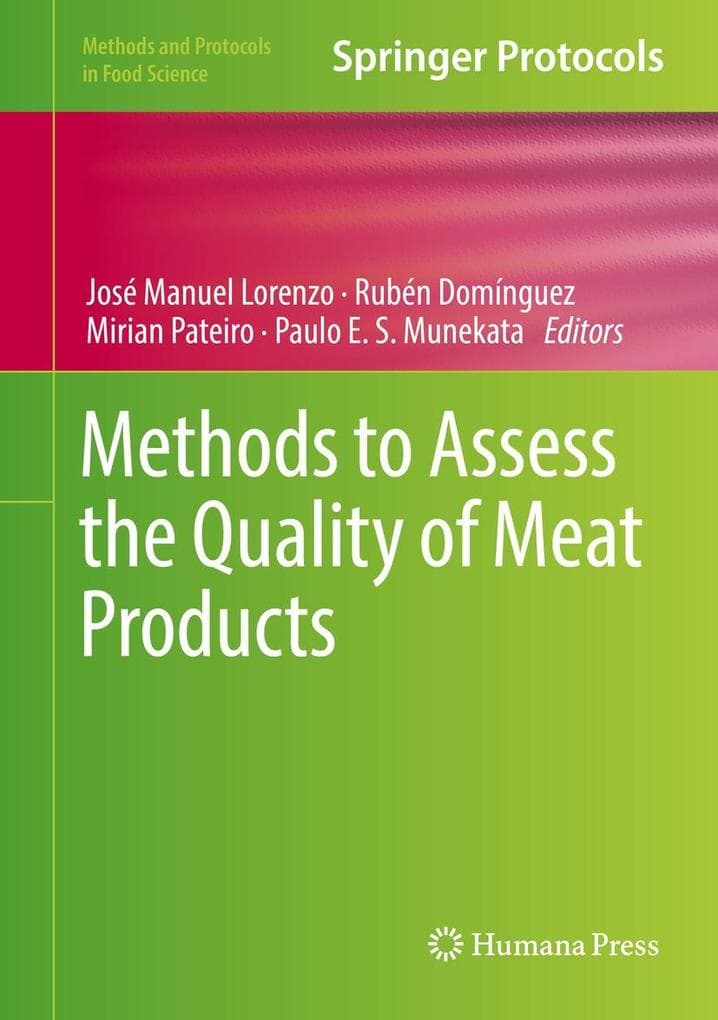 Methods to Assess the Quality of Meat Products